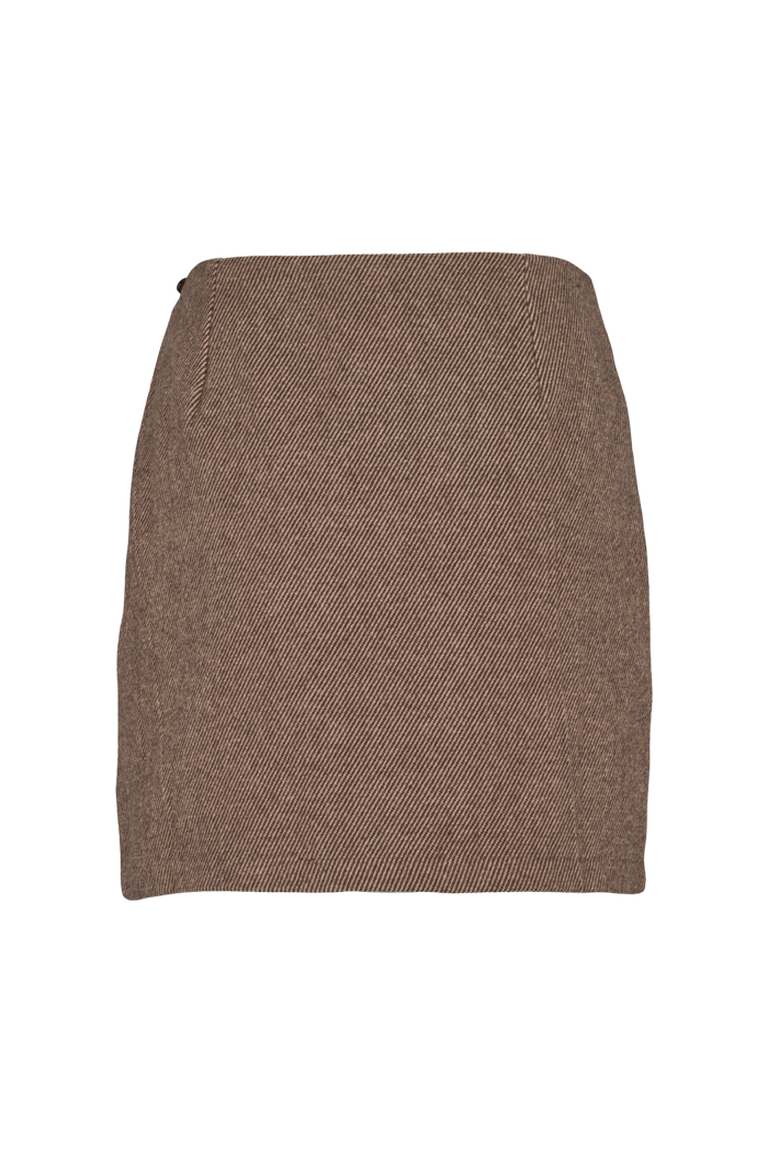 Basic Apparel Dina Short Skirt Nederdele 730 Chocolate torte / 649 pumic st